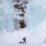 Frozen waterfall photos